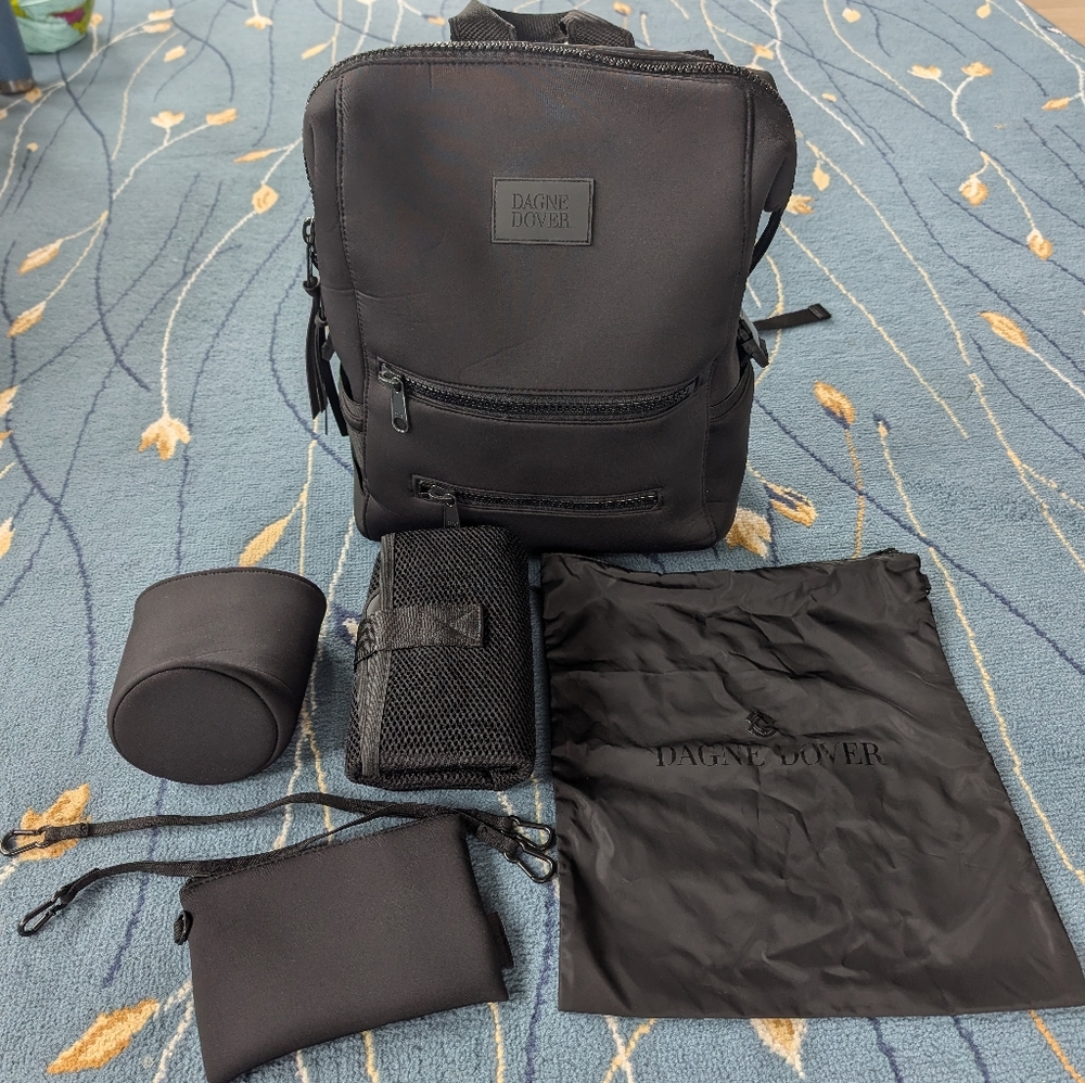 Dagne Dover Black Indi Neoprene Backpack